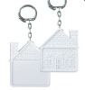 house shape plastic tape measure keychain