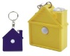 house shape tape measure with keychain (for weight loss product)
