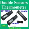 indoor outdoor bimetal thermometer digital LCD display