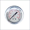 iron case with chrome plated Pressure Gauge