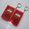 key ring,led torch,opener and tape measurement