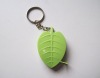 leaf shape tape measure keychain