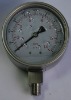 liquid filled all stainless steel pressure gauge