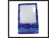 magnifier card for advertising