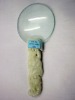 magnifying glass with jade carving handle