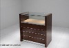 matte wood garin diamond display counter showcase