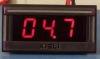 mini 19.9v digital voltmeter red