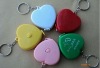 mini heart shape measuring tape keychain