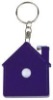 mini tape measure with key chain--house shape