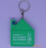 mini tape measure with key chain--house shape