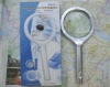 new in 10X magnifying glass with 6 LED light