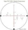 optical reticle with precise grids