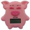 pig shape design digital alarm timer