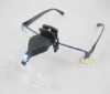 plastic magnifier with spectacle frame with led light