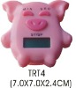 plastic piggy kitchen timer with pill box/ digital timer with medicine box