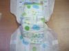 printed waterproof cheap disposable adult baby cloth diaper with elastic waistband