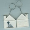 promotional mini house shape tape measure key chain