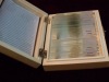 rare items microscope slides storage wooden box/educational wooden box
