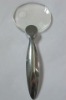 rimless magnifier with metal handle