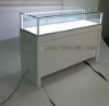 slap-up white glossy wood jewelry display counter for retail jewelry store furniture