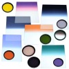 square and round colored optical filters