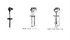 thermocouple with fixed flange assembly thermocouple