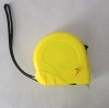 three buttons stop tape measure with yellow abs ase