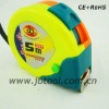 three color plastic tape measure with 2 stops lock