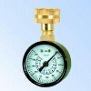 top type Water test pressure gauge