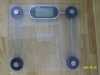 transparent square tempered glass electronic scale