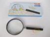 wholesale 90mm semi-metal handheld magnifying glass