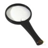 wholesale illuminated handheld magnifier with 2 LED/plastic handhel magnifier