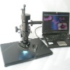 zoom stereo PCB inspection microscope with measuring function