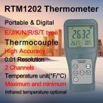Portable high-precision of dual-channel digital thermocouple thermometer with infrared measuring
